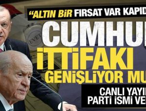 Cumhur İttifakı’na sürpriz parti! Canlı yayında açıkladı: Altın bir fırsat var kapıda