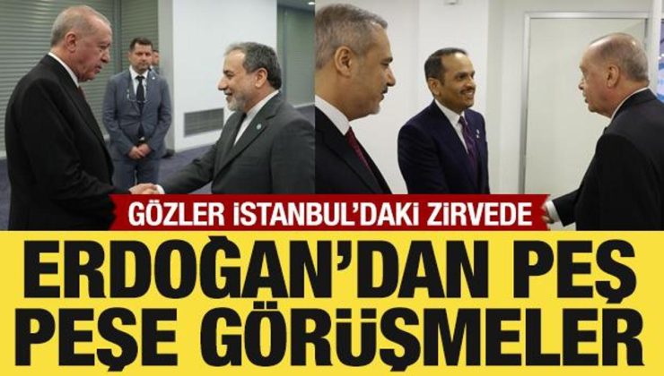 Cumhurbaşkanı Erdoğan’dan peş peşe kritik görüşmeler