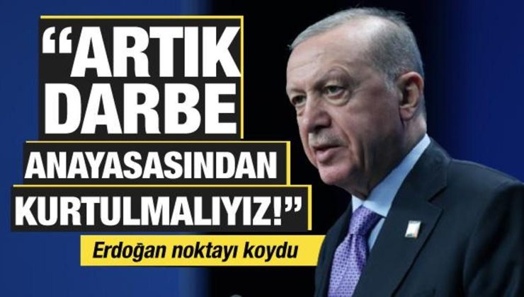 Cumhurbaşkanı Erdoğan’dan yeni anayasa açıklaması: Artık darbe anayasasından kurtulmalıyız