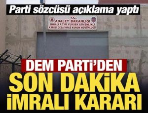 DEM Parti: İmralı’ya gitmek için hazırlık yapıyoruz