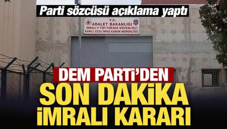DEM Parti: İmralı’ya gitmek için hazırlık yapıyoruz