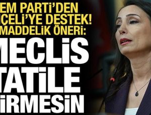 DEM Parti’den Bahçeli’ye destek, 10 maddelik öneri: Meclis tatile girmesin