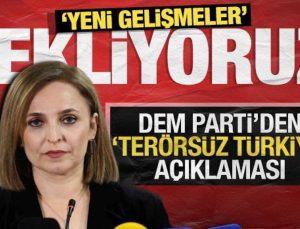 DEM Parti’den ‘Terörsüz Türkiye’ açıklaması: ‘Yeni gelişmeler bekliyoruz’