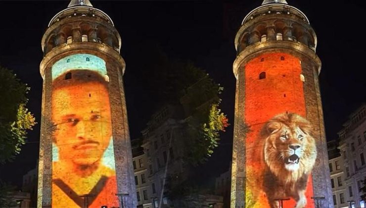 Galatasaray’dan Galata Kulesi’nde mapping şovu!