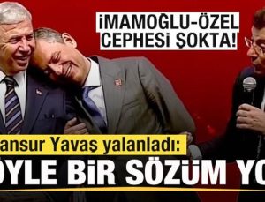 İmamoğlu-Özel cephesi şokta! Mansur Yavaş: Böyle bir sözüm yok!