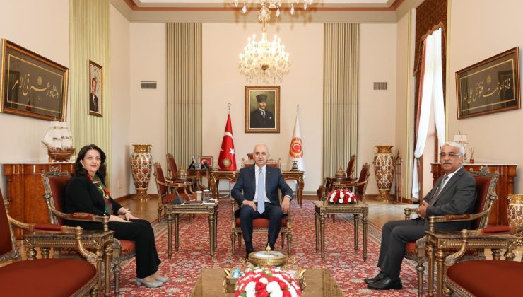 Meclis Başkanı Kurtulmuş, DEM Parti heyetini kabul etti