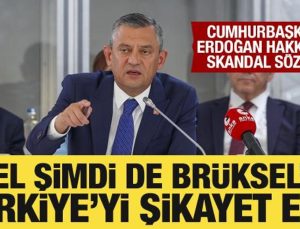 Özgür Özel şimdi de Brüksel’de Türkiye’yi şikayet etti