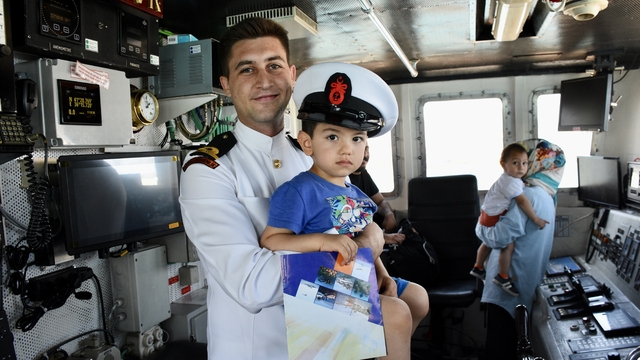 Samsun’da TCSG-87 gemisi ziyarete açıldı