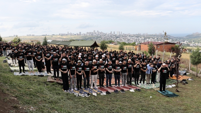 Samsunspor taraftarları Filistin’e destek buluşması düzenledi