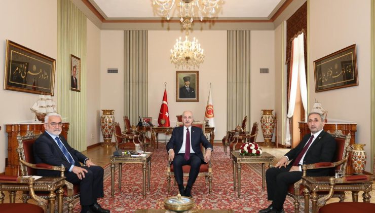 TBMM Başkanı Kurtulmuş, HÜDA PAR Genel Başkanı Yapıcıoğlu’nu kabul etti