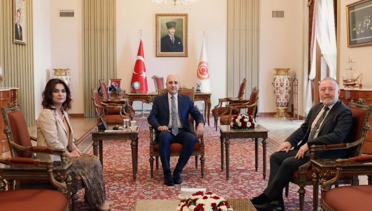 TBMM Başkanı Numan Kurtulmuş, DEM Parti’li Temelli ve Koçyiğit’i kabul etti