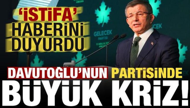 Ahmet Davutoğlu’na peş peşe kötü haberler! İstifa edeceklerini duyurdu…