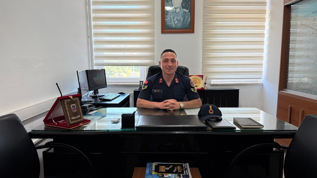 Alaçam Merkez Karakol Komutanlığına atanan Köker, görevine başladı