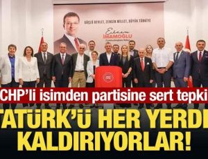 Atatürk’ün posterinin yerine İmamoğlu’nun resmini astılar! ‘Her yerden kaldırıyorlar’