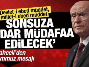 Bahçeli’den ’15 Temmuz’ paylaşımı: ‘İhanete karşı milletin kıyamıdır’