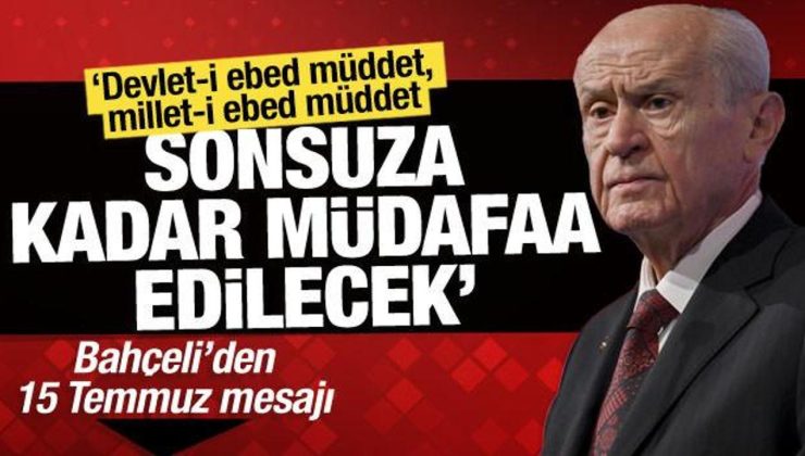 Bahçeli’den ’15 Temmuz’ paylaşımı: ‘İhanete karşı milletin kıyamıdır’