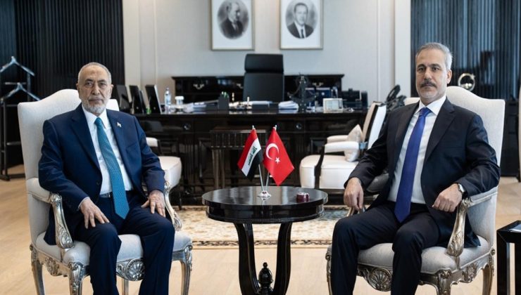 Bakan Fidan, Irak Temsilciler Meclisi Başkanı Meşhedani ile görüştü