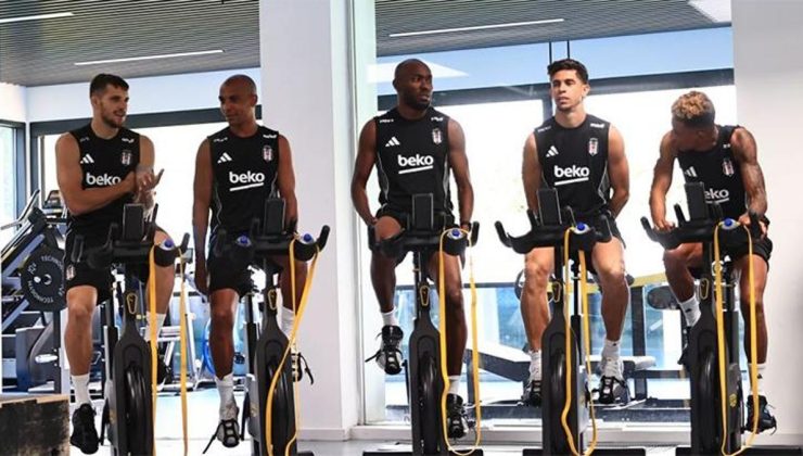 Beşiktaş, salonda çalıştı
