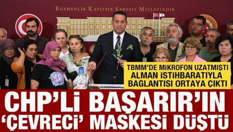 CHP’li Başarır’ın çevrecilik maskesi düştü: Alman vakıfla bağlantıları ortaya çıktı