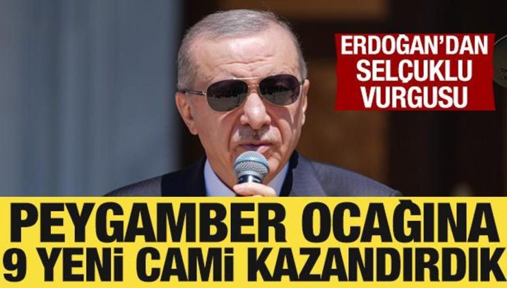 Cumhurbaşkanı Erdoğan, 6 yeni caminin açılış törenine katıldı