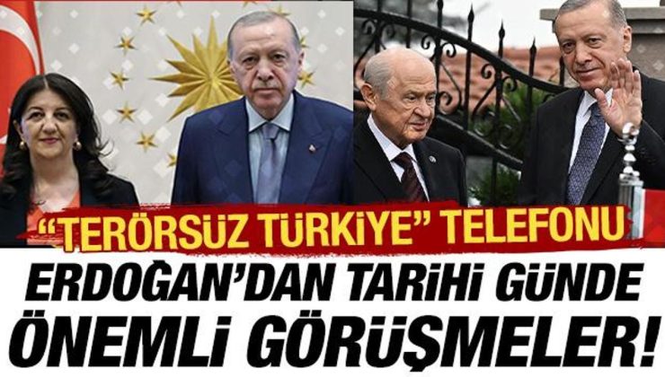 Cumhurbaşkanı Erdoğan, Bahçeli ve Buldan ile görüştü