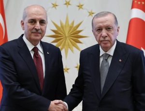 Cumhurbaşkanı Erdoğan, TBMM Başkanı Kurtulmuş’u kabul etti