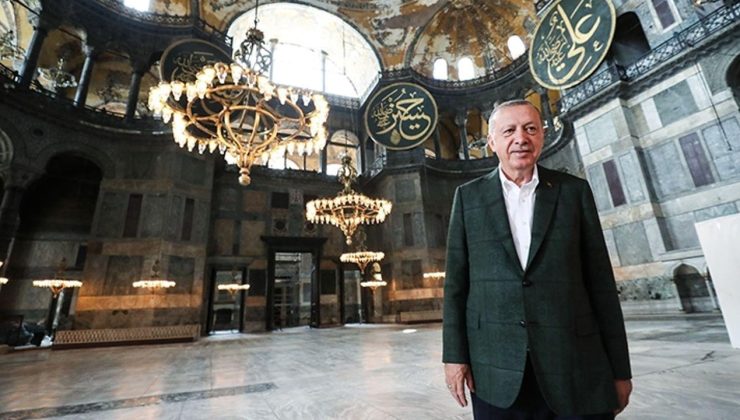 Cumhurbaşkanı Erdoğan’dan ‘Ayasofya’ açıklaması: ‘Ebediyen özgür kalacak’