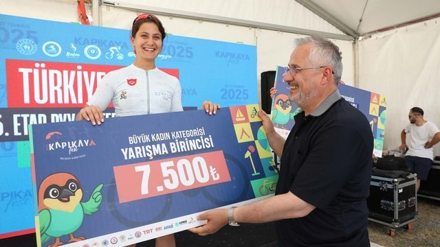 Kapıkayafest’te düzenlenen bisiklet yarışı sona erdi
