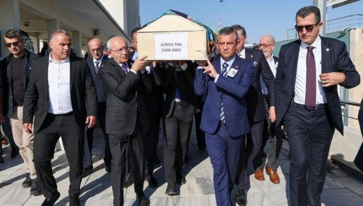 Özgür Özel ile Kemal Kılıçdaroğlu cenaze töreninde bir araya geldi