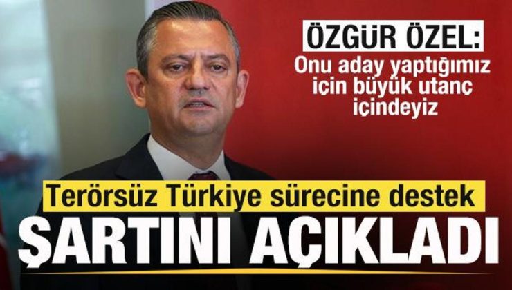 Özgür Özel: Onu aday yaptığımız için büyük utanç içindeyiz! Devlet cezasını versin