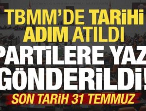 Partilere yazı gönderildi! TBMM’de son dakika gelişmesi…