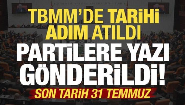 Partilere yazı gönderildi! TBMM’de son dakika gelişmesi…