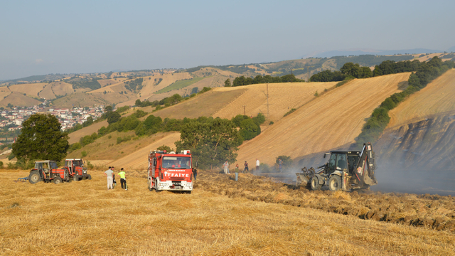 Samsun’da anız yangınında yaklaşık 50 dekar tarım arazisi zarar gördü