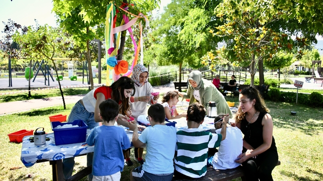 Samsun’da Engelsiz Yaşam Parkı’nda çocuklar için yaz atölyeleri başladı