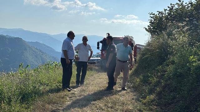Samsun’da ormanlık alanda çıkan yangın büyümeden söndürüldü
