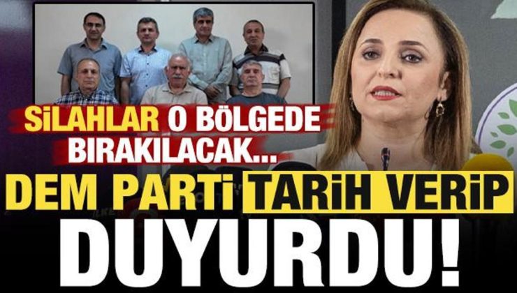 Son dakika: DEM Parti tarih verip duyurdu! Silahlar o bölgede bırakılacak…