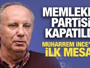 Son Dakika: Memleket Partisi kapatıldı