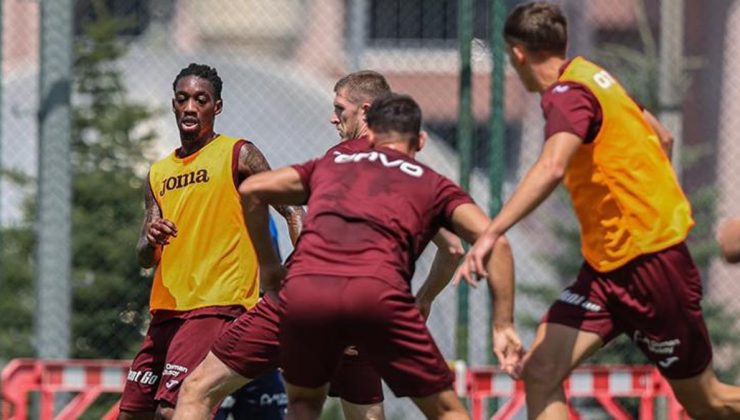Trabzonspor günün ilk çalışmasını gerçekleştirdi
