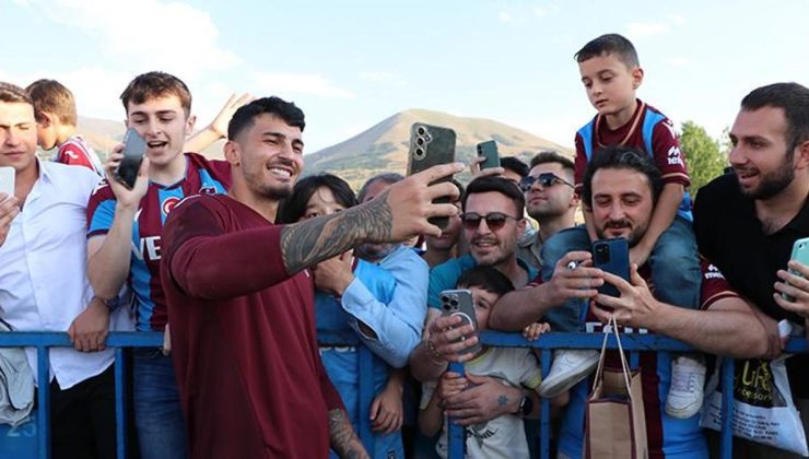 Trabzonspor’da futbolcular, taraftarla bir araya geldi