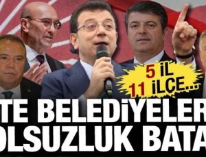 Yolsuzluk soruşturması derinleşiyor: İşte belediyelerin rüşvet batağı: 5 il 12 ilçe…
