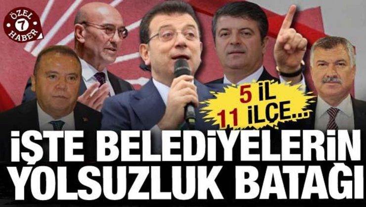 Yolsuzluk soruşturması derinleşiyor: İşte belediyelerin rüşvet batağı: 5 il 12 ilçe…