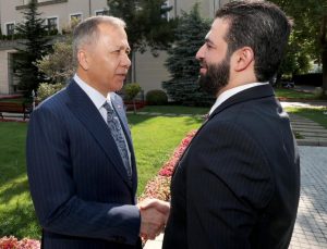 Ali Yerlikaya, Suriye İçişleri Bakanı Hattab’ı kabul etti!