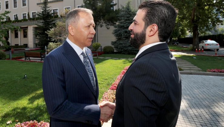 Ali Yerlikaya, Suriye İçişleri Bakanı Hattab’ı kabul etti!