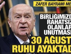 Bahçeli’den Zafer Bayramı mesajı: 30 Ağustos ruhu ayaktadır