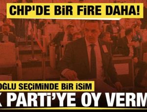 Beyoğlu seçiminde kriz! CHP’li üye AK Partili isme oy verdi