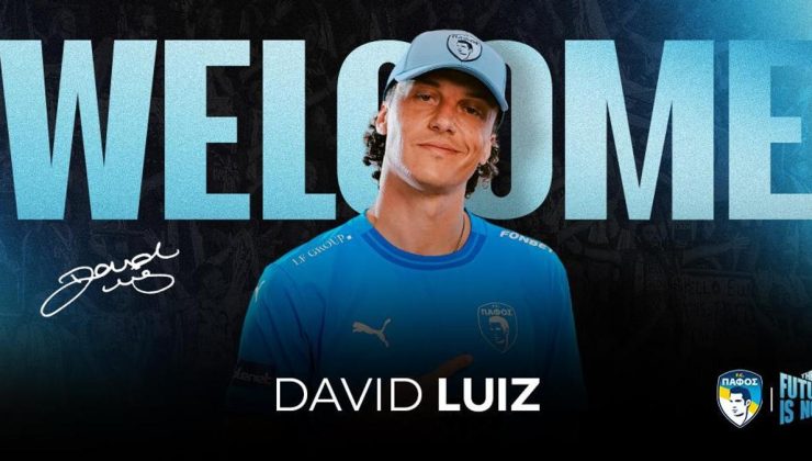David Luiz, Kıbrıs Rum Kesimi ekibi Pafos’la 2 yıllık sözleşme imzaladı