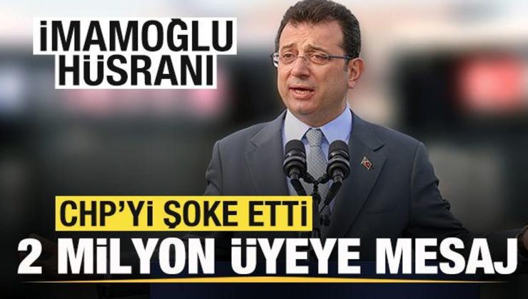 İmamoğlu hüsranı! CHP’yi şoke etti! 2 milyon üyeye SMS gönderdi