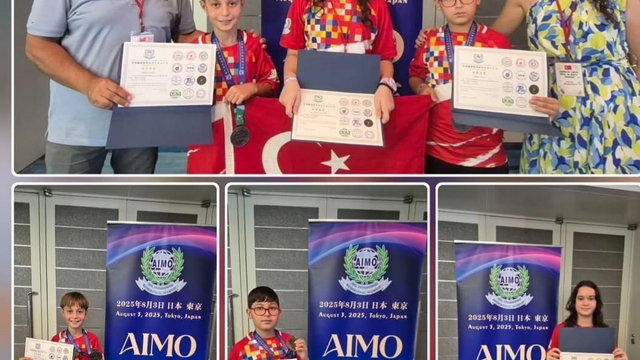 Japonya’daki matematik olimpiyatlarında bronz madalya ve liyakat ödülü aldılar