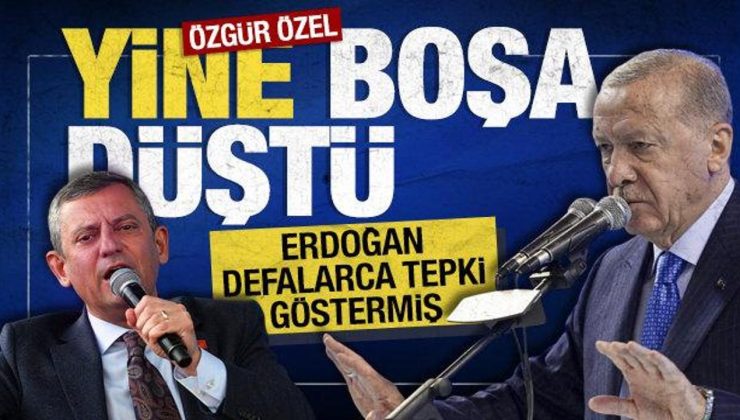 Özgür Özel yine boşa düştü: Erdoğan, İsrail ve ABD’ye defalarca tepki göstermiş
