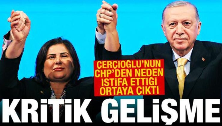 Özlem Çerçioğlu’nun CHP’den neden istifa ettiği ortaya çıktı